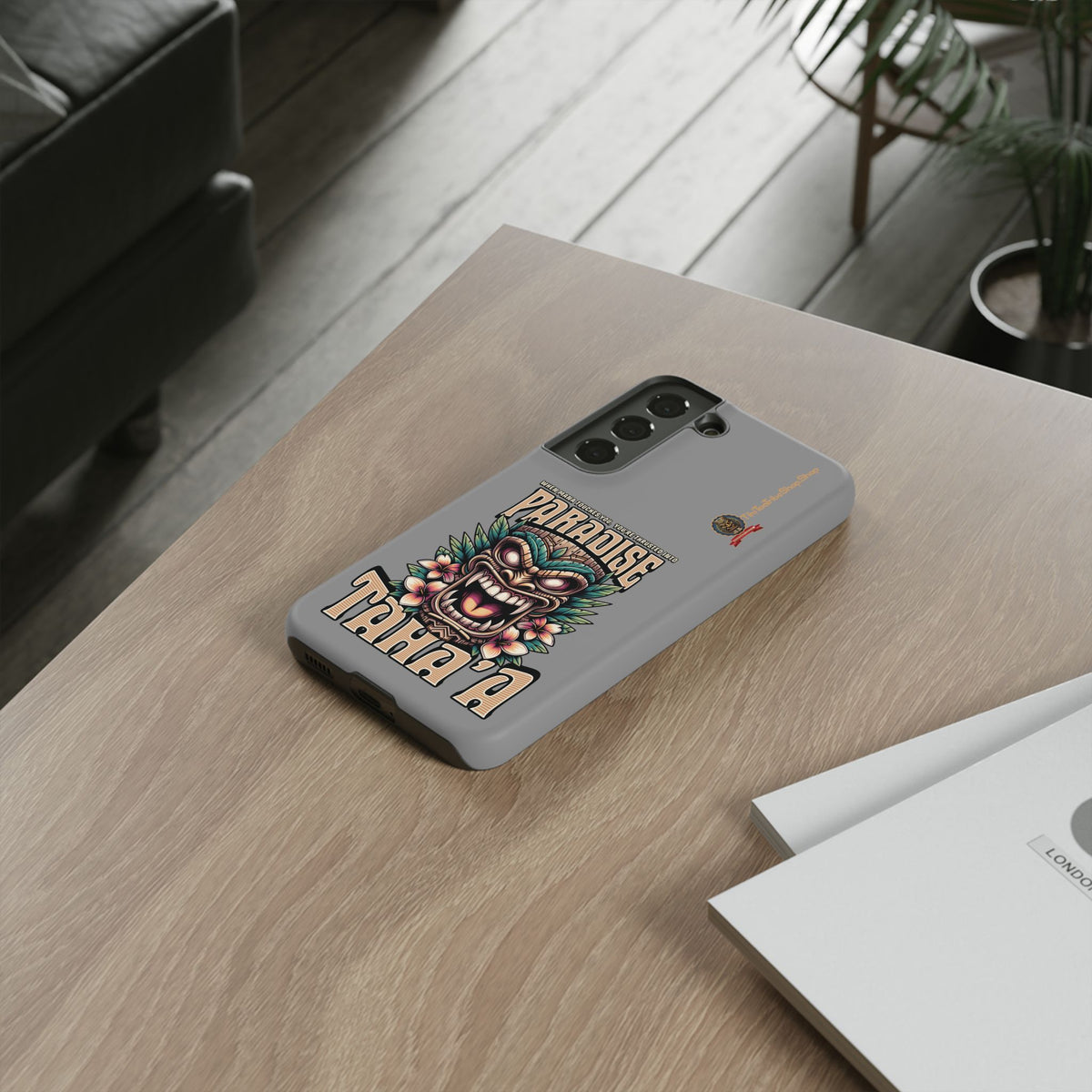 Tahaa – Coque Antichoc Premium « Tiki Féroce » | Design Tribal & Protection Maximale