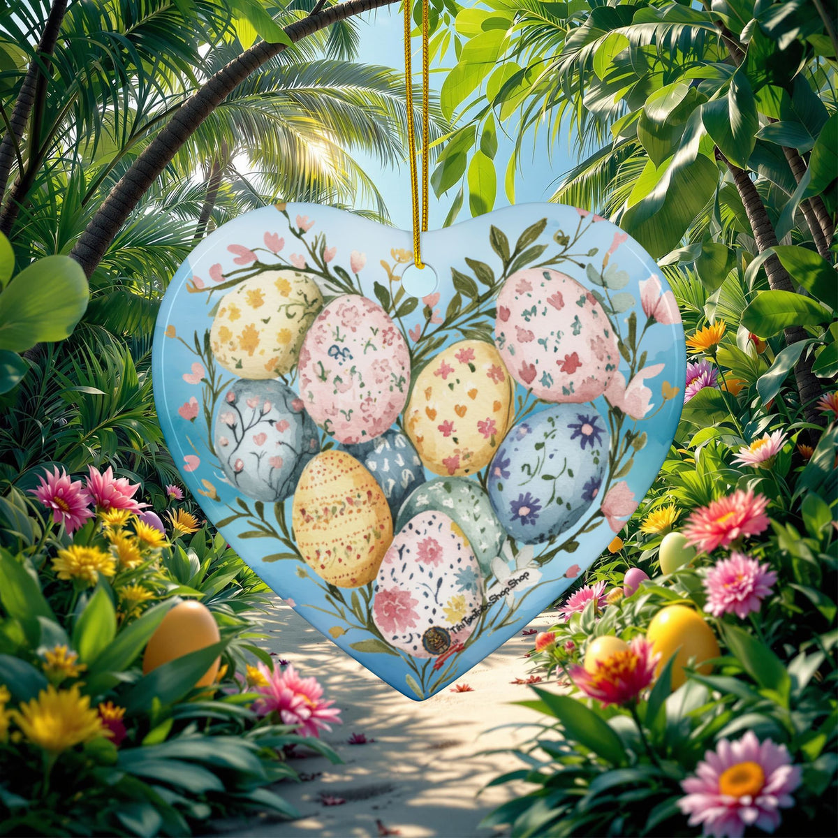 Ornements de Pâques en Céramique