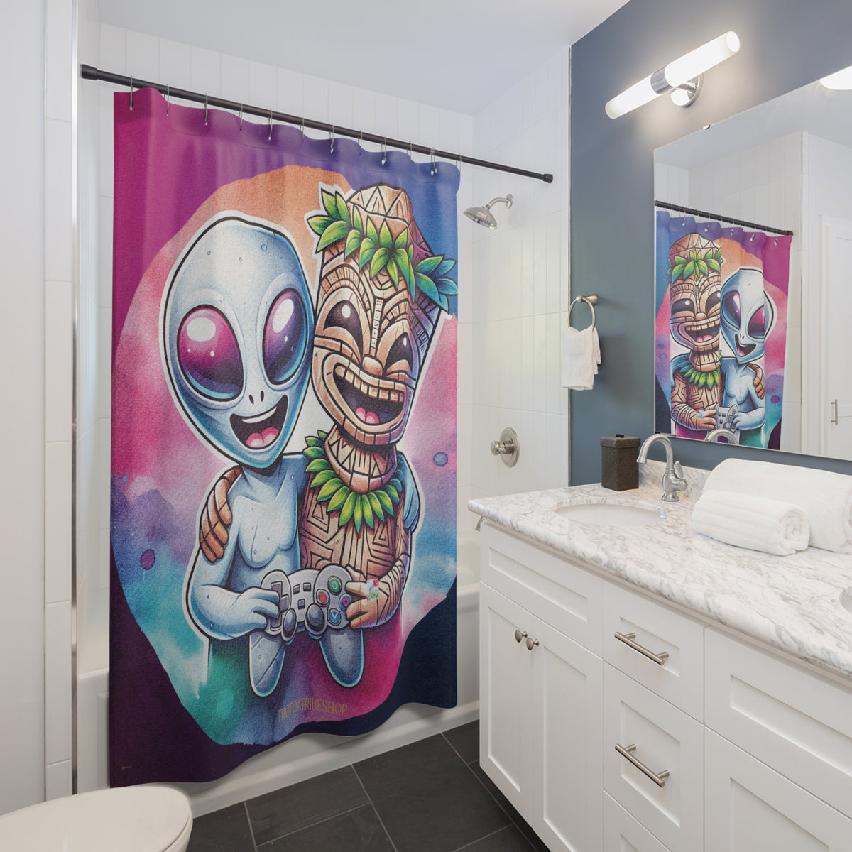 Rideau de Douche Tiki Toa