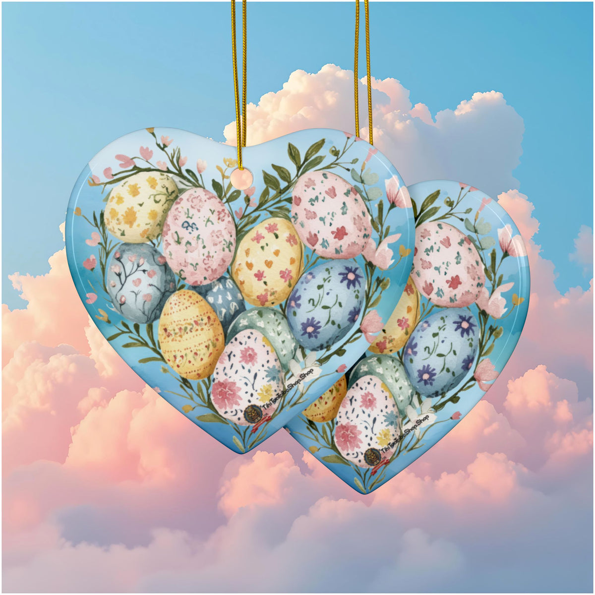 Ornements de Pâques en Céramique