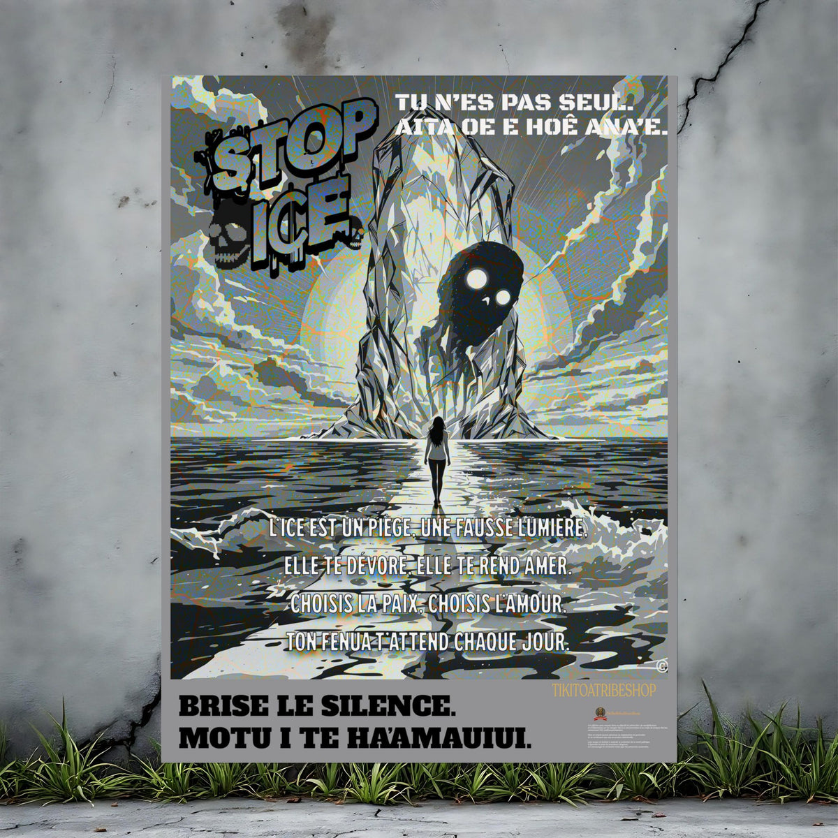 Posters Anti-ICE Polynésie – Affiches de Sensibilisation Contre la Drogue “Paruru i te ora – Brisons les chaînes de l’ICE”