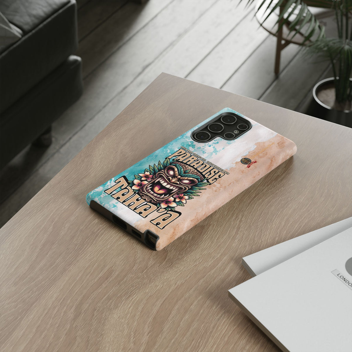 Tahaa – Coque Antichoc Premium « Tiki Féroce » | Design Tribal & Protection Maximale