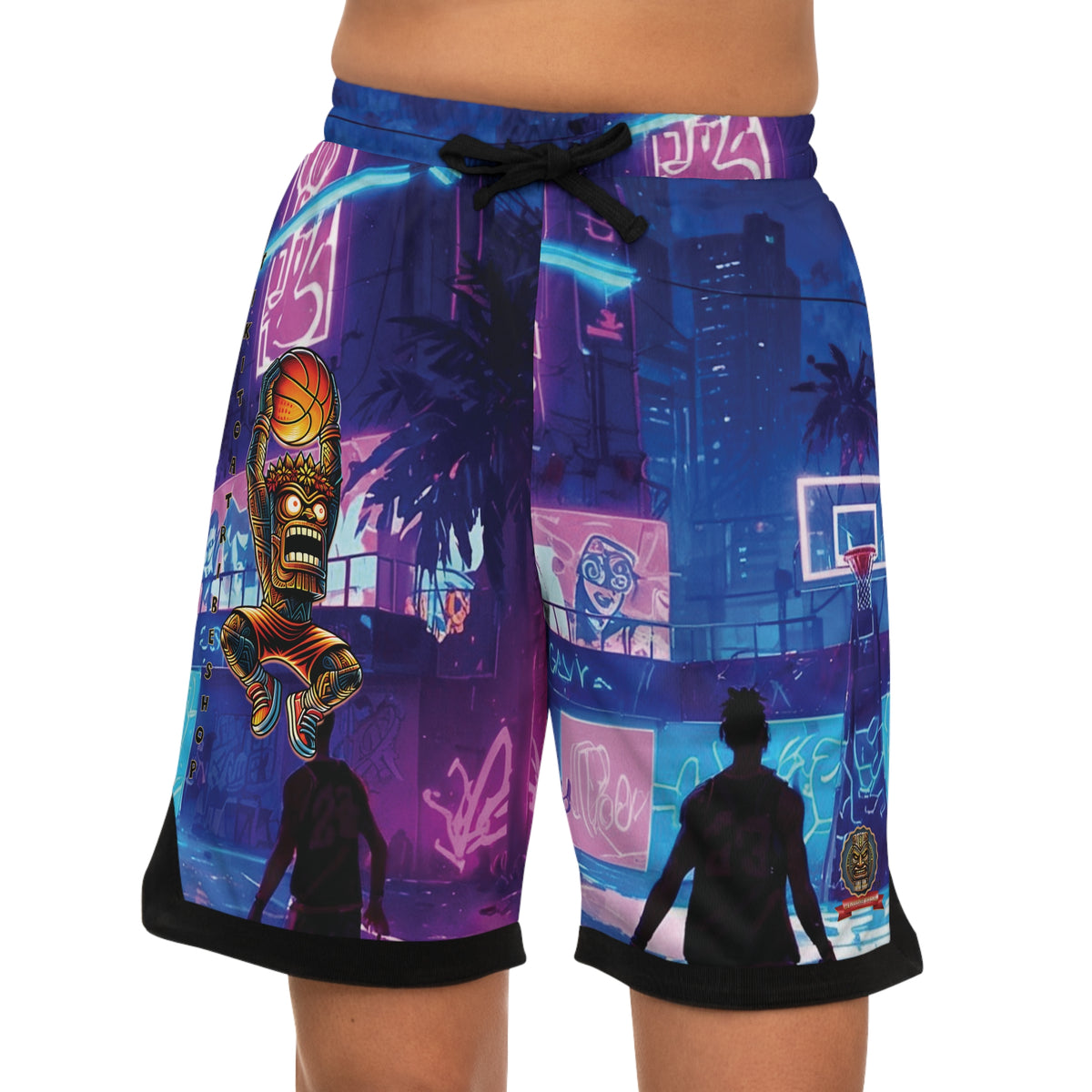 SHORTS B-BALL - NÉON GLOW : LA RUE S'ENFLAMME
