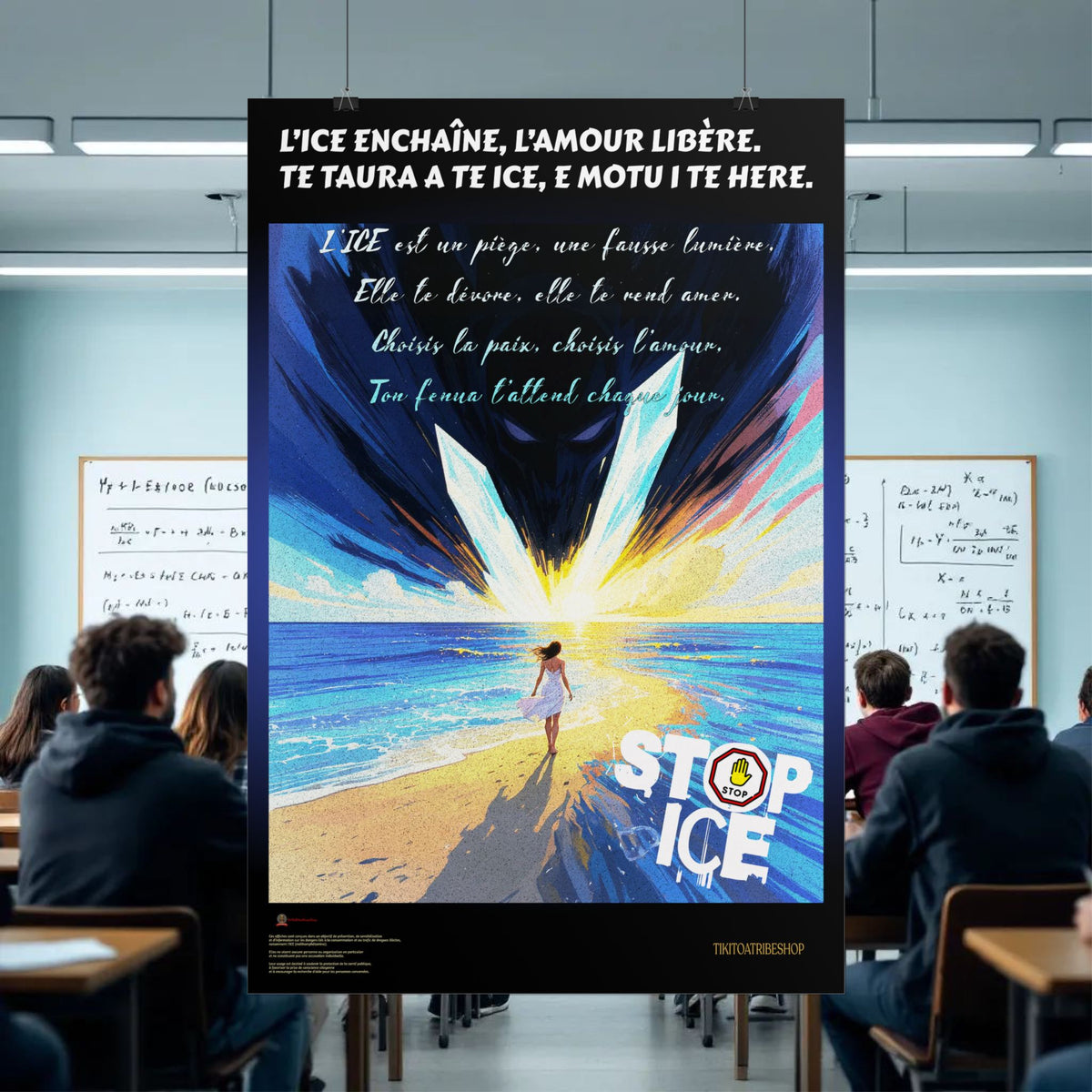 Posters Anti-ICE Polynésie – Affiches de Sensibilisation Contre la Drogue “Paruru i te ora – Brisons les chaînes de l’ICE”