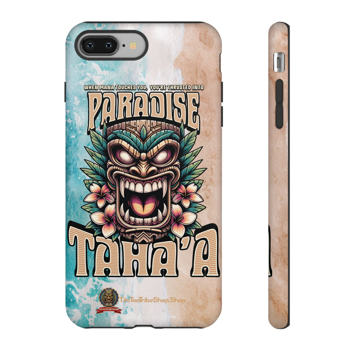 Tahaa – Coque Antichoc Premium « Tiki Féroce » | Design Tribal & Protection Maximale