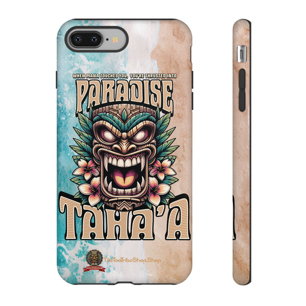 Tahaa – Coque Antichoc Premium « Tiki Féroce » | Design Tribal & Protection Maximale
