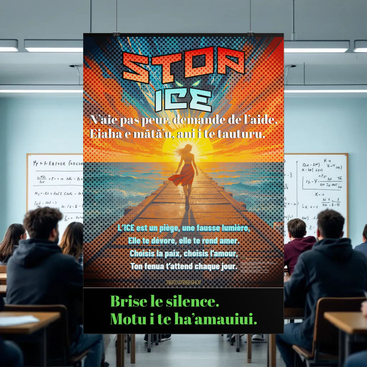 Posters Anti-ICE Polynésie – Affiches de Sensibilisation Contre la Drogue “Paruru i te ora – Brisons les chaînes de l’ICE”