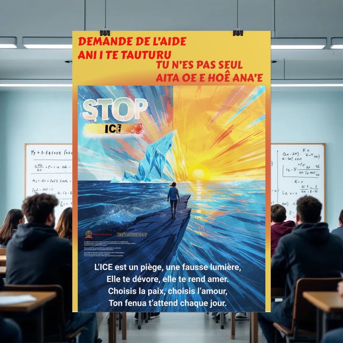 Posters Anti-ICE Polynésie – Affiches de Sensibilisation Contre la Drogue “Paruru i te ora – Brisons les chaînes de l’ICE”