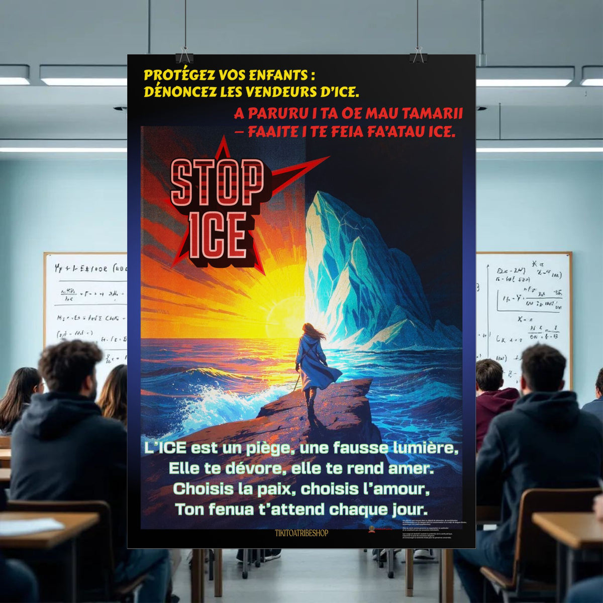Posters Anti-ICE Polynésie – Affiches de Sensibilisation Contre la Drogue “Paruru i te ora – Brisons les chaînes de l’ICE”