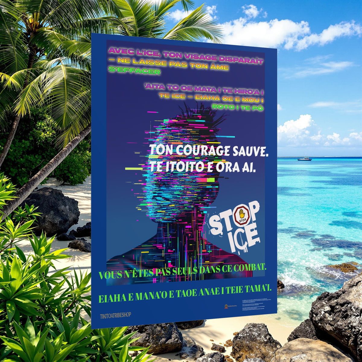 Posters Anti-ICE Polynésie – Affiches de Sensibilisation Contre la Drogue “Paruru i te ora – Brisons les chaînes de l’ICE”