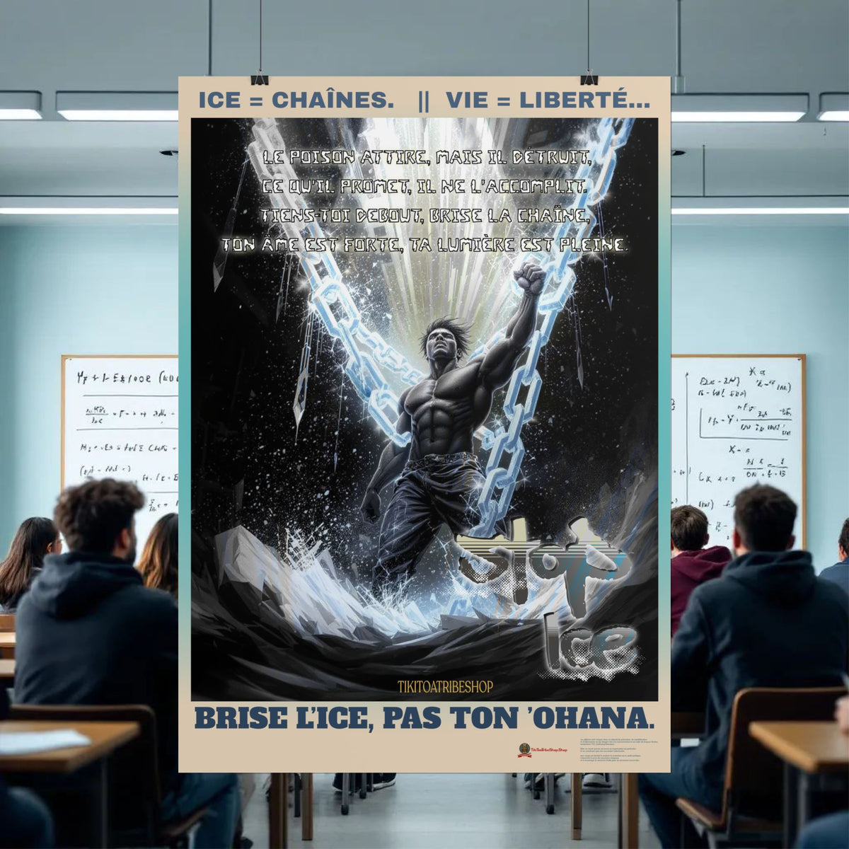 Posters Anti-ICE Polynésie – Affiches de Sensibilisation Contre la Drogue “Paruru i te ora – Brisons les chaînes de l’ICE”