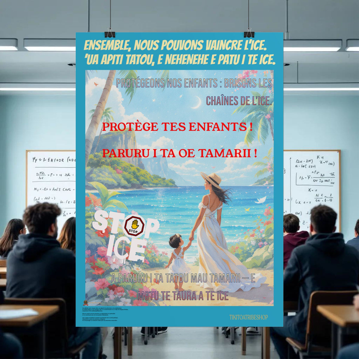 Posters Anti-ICE Polynésie – Affiches de Sensibilisation Contre la Drogue “Paruru i te ora – Brisons les chaînes de l’ICE”