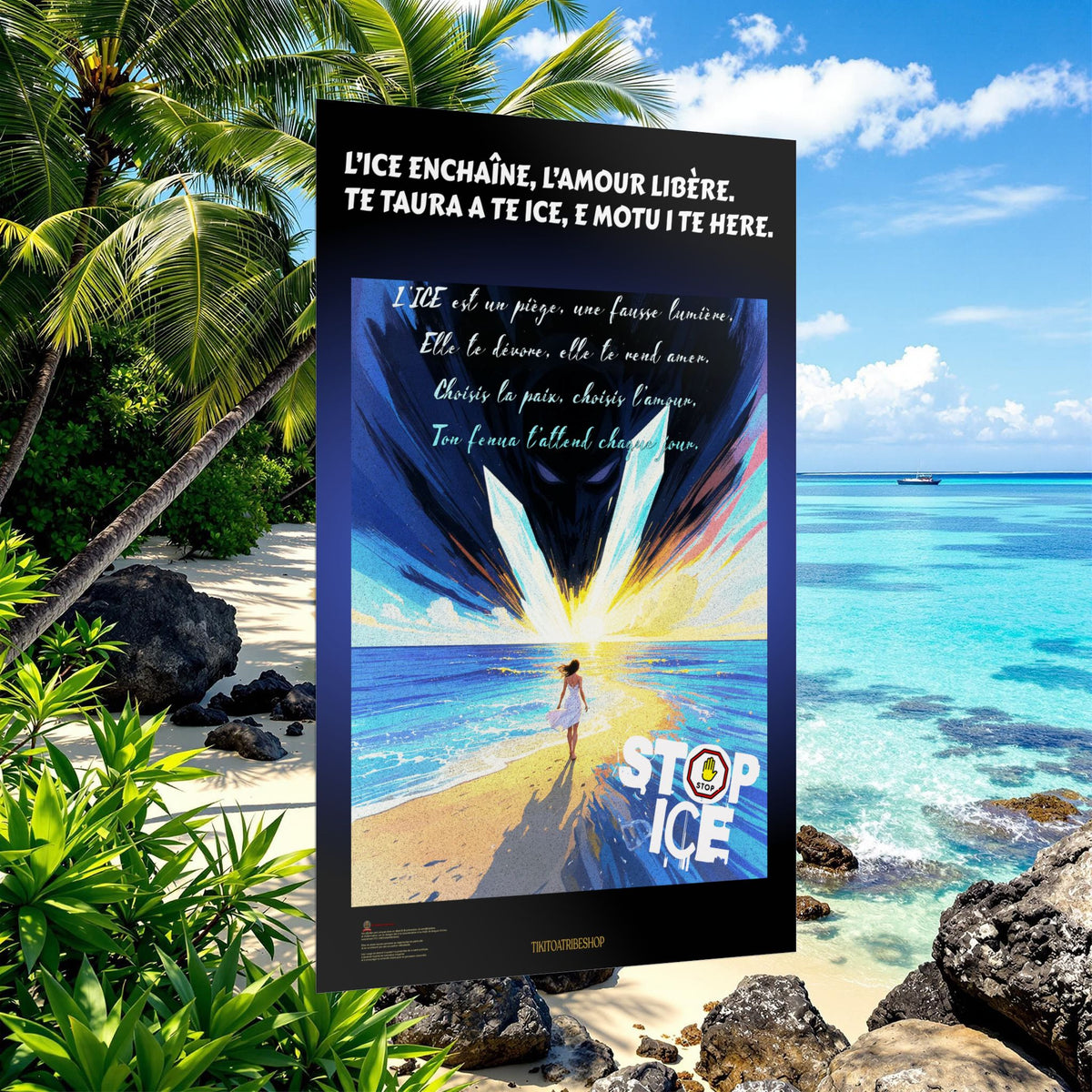 Posters Anti-ICE Polynésie – Affiches de Sensibilisation Contre la Drogue “Paruru i te ora – Brisons les chaînes de l’ICE”