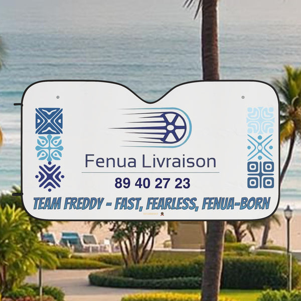 Fenua Sun Shade Delivery "Team Freddy — Fast, Fearless, Fenua-born"