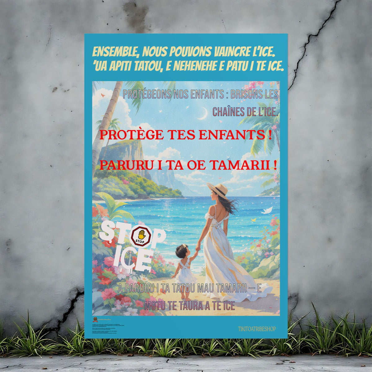 Posters Anti-ICE Polynésie – Affiches de Sensibilisation Contre la Drogue “Paruru i te ora – Brisons les chaînes de l’ICE”