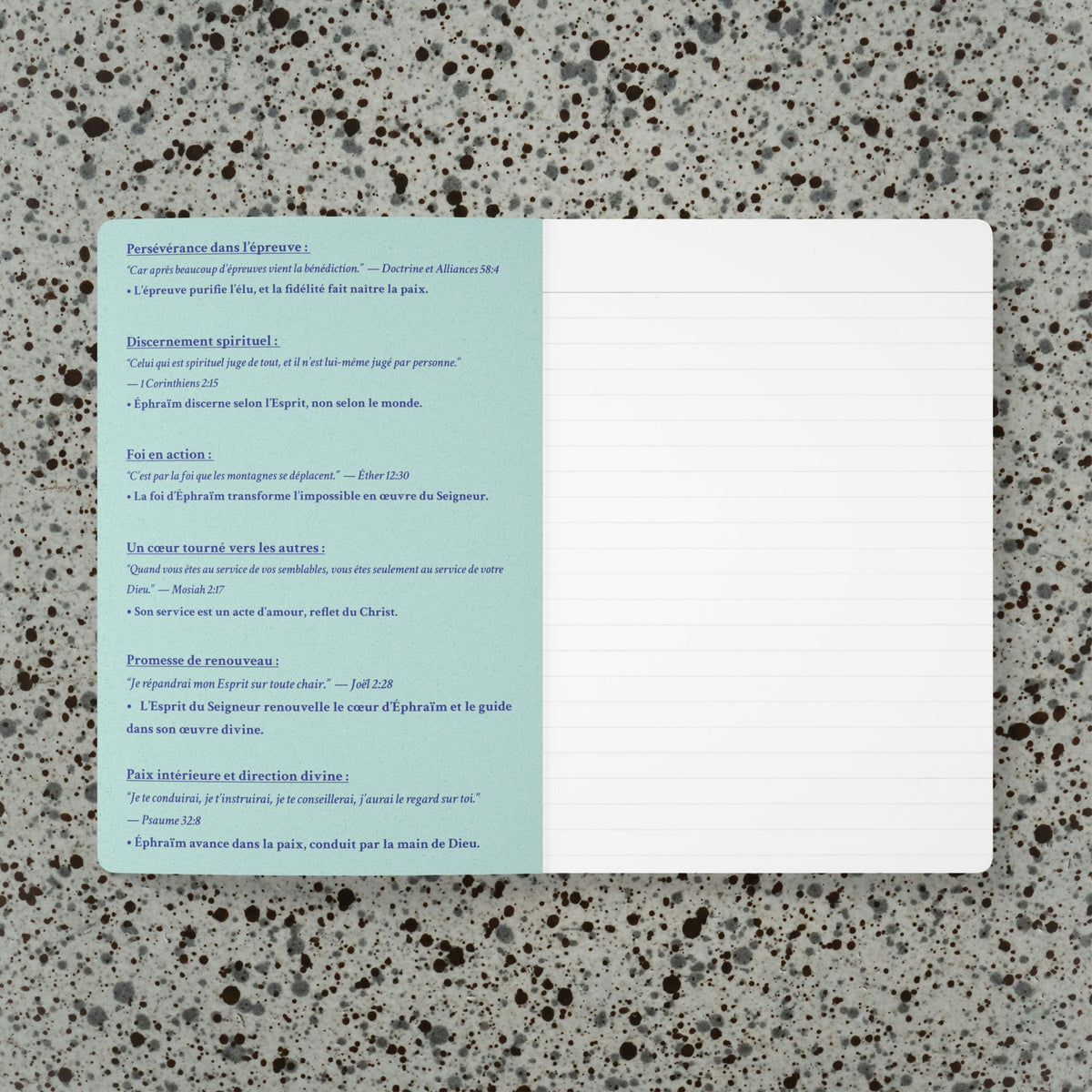 Journal de Prière & Réflexion Spirituelle – Fils d’Éphraïm | Cahier Inspirant LDS pour Hommes | Journal Biblique & Croissance Spirituelle (200 pages)