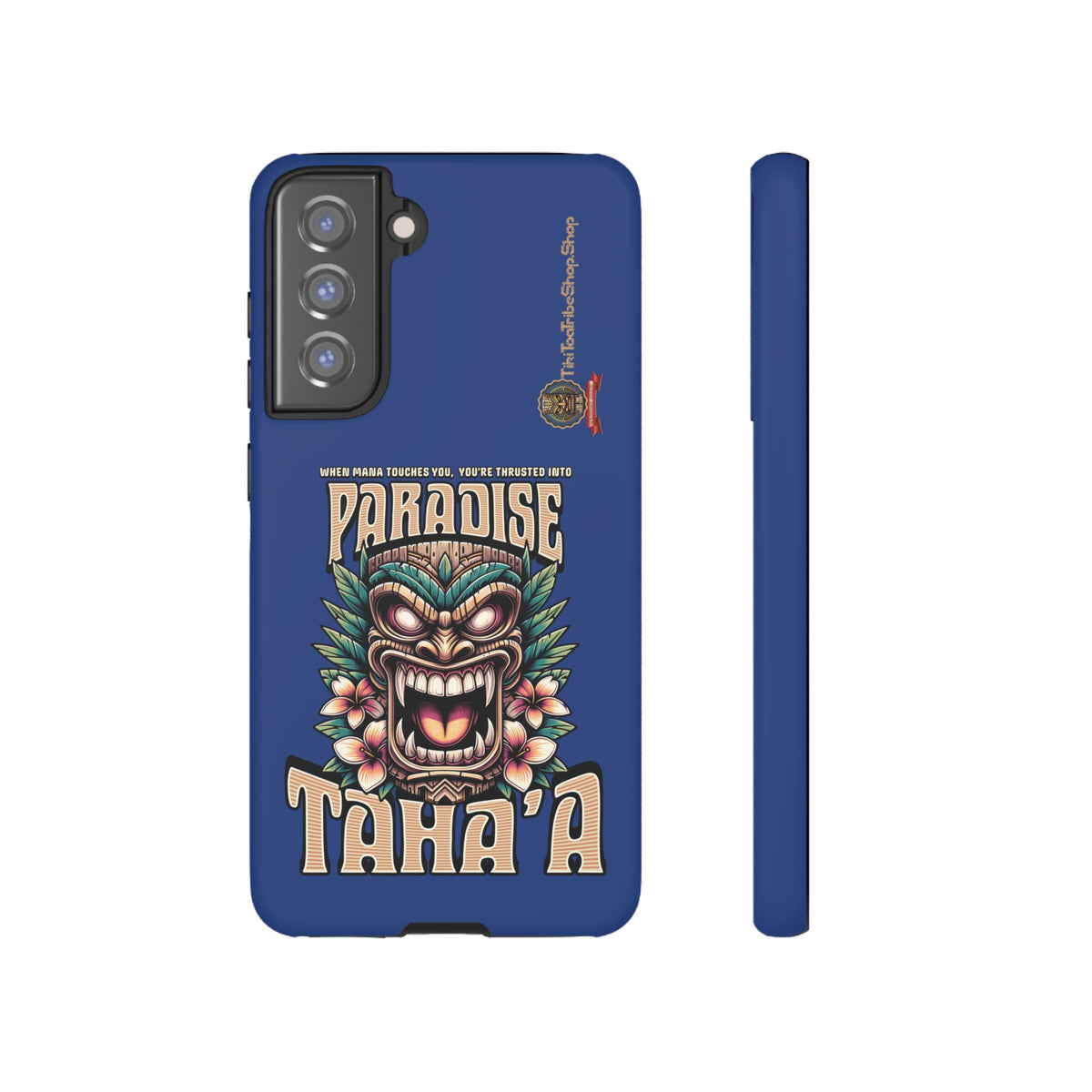 Tahaa – Coque Antichoc Premium « Tiki Féroce » | Design Tribal & Protection Maximale
