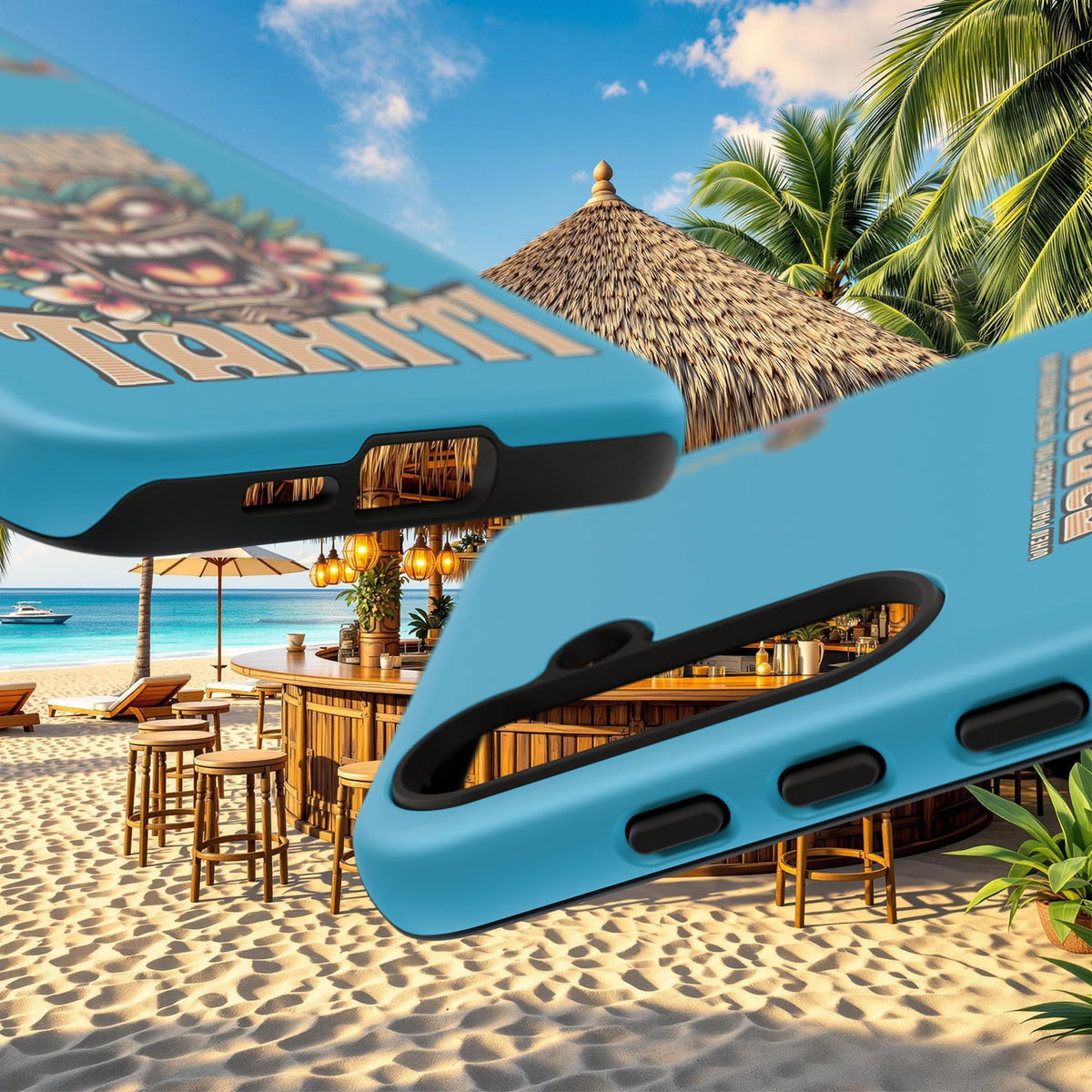 Tahiti – Coque Antichoc Premium Tiki Royal