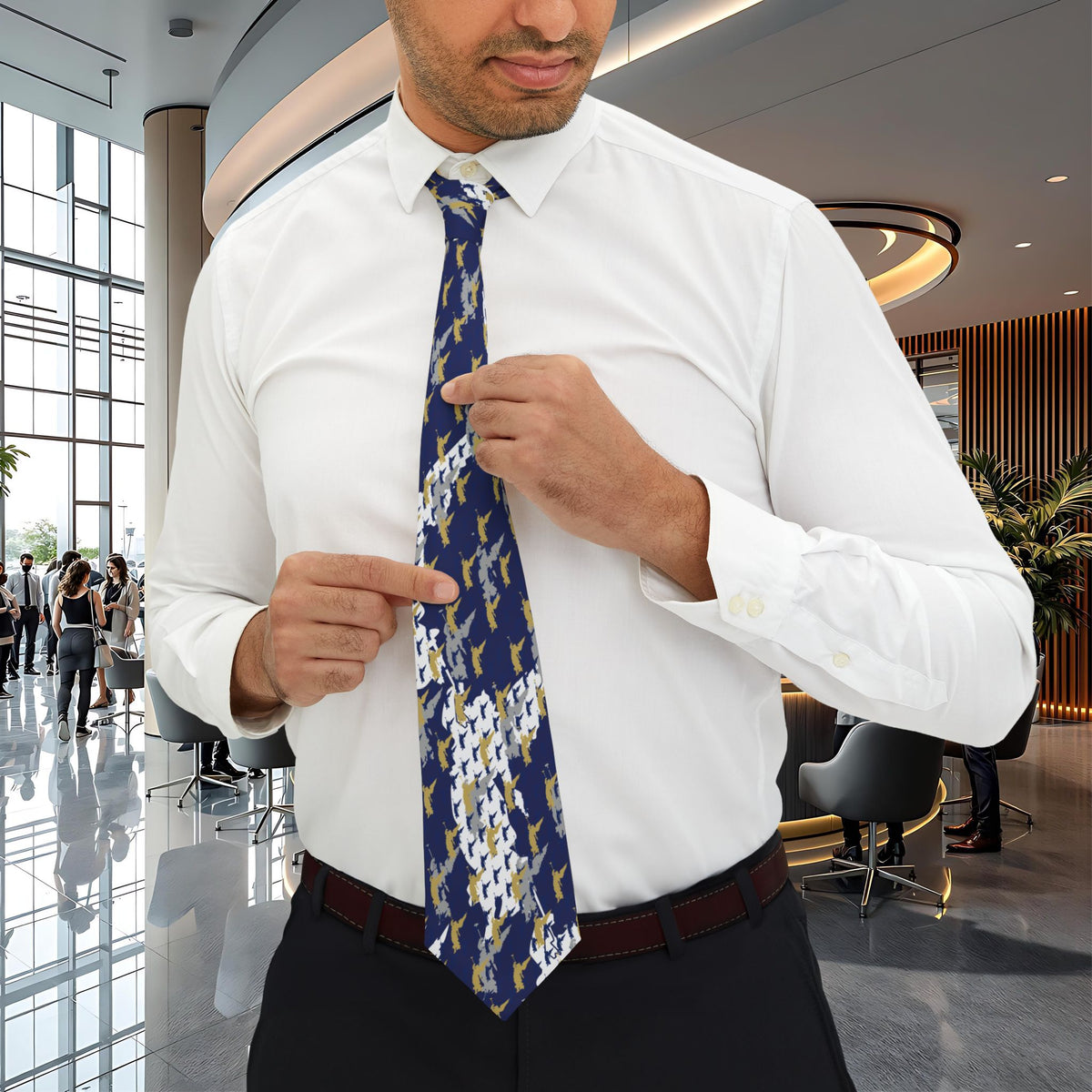 Temple &amp; Moroni Inspiration Tie