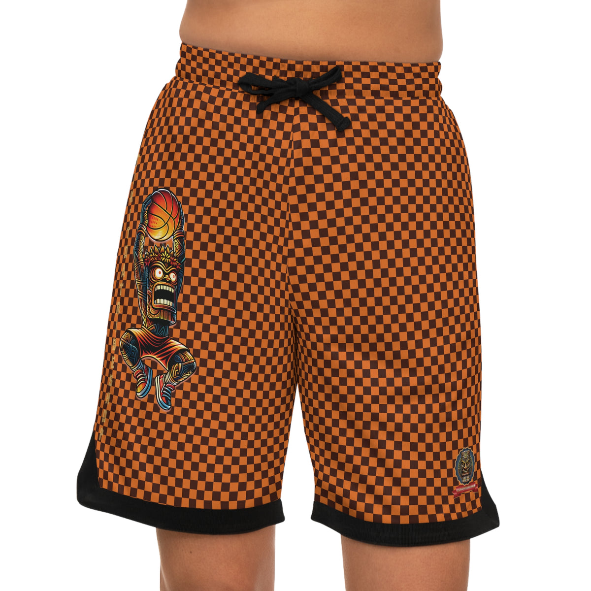 B-BALL SHORTS - Checkered Elegance on the Field
