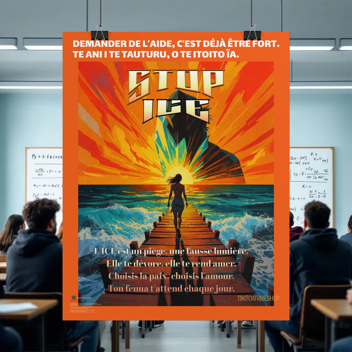 Posters Anti-ICE Polynésie – Affiches de Sensibilisation Contre la Drogue “Paruru i te ora – Brisons les chaînes de l’ICE”