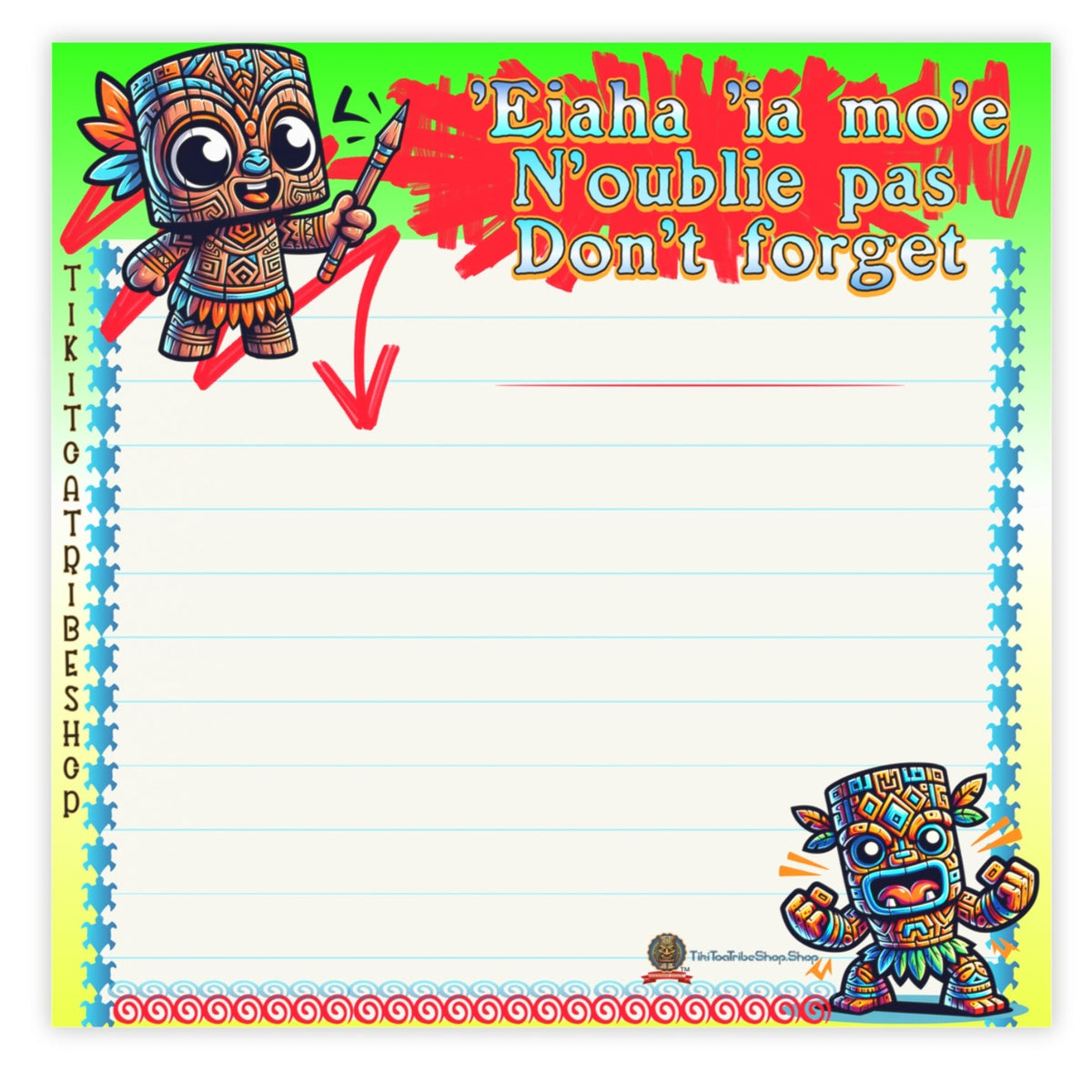 Tribal Sticky Notepad 🔥 The Essential Tribal Memory!