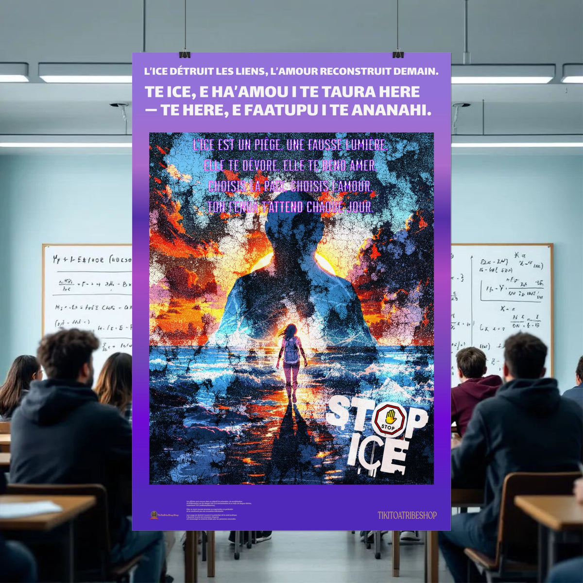 Posters Anti-ICE Polynésie – Affiches de Sensibilisation Contre la Drogue “Paruru i te ora – Brisons les chaînes de l’ICE”