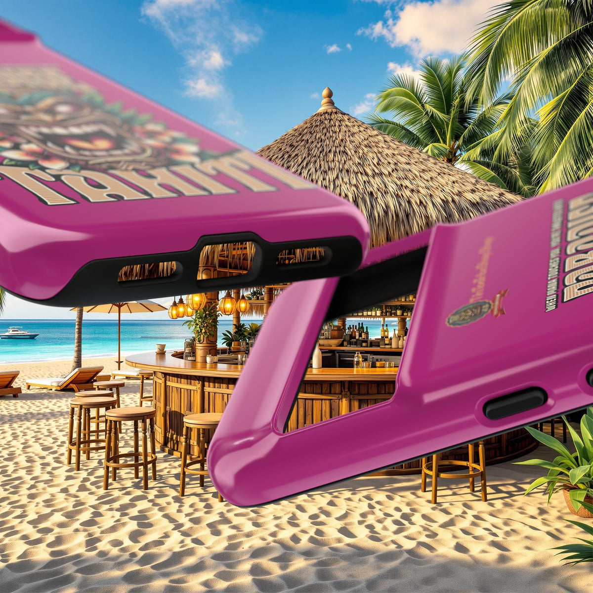 Tahiti – Coque Antichoc Premium Tiki Royal