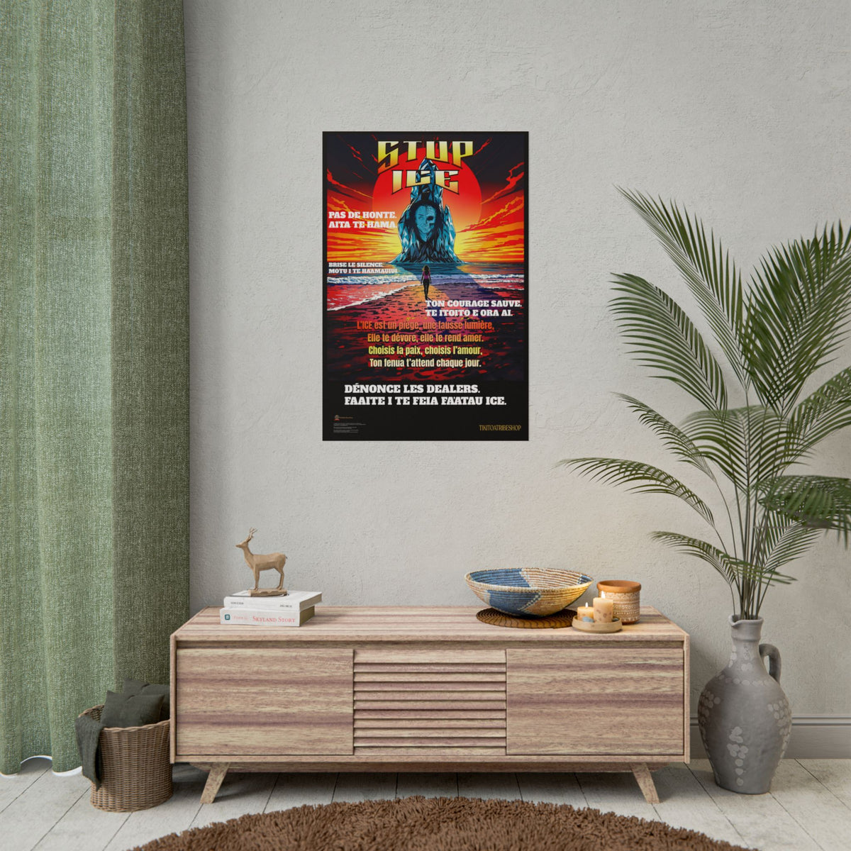 Posters Anti-ICE Polynésie – Affiches de Sensibilisation Contre la Drogue “Paruru i te ora – Brisons les chaînes de l’ICE”