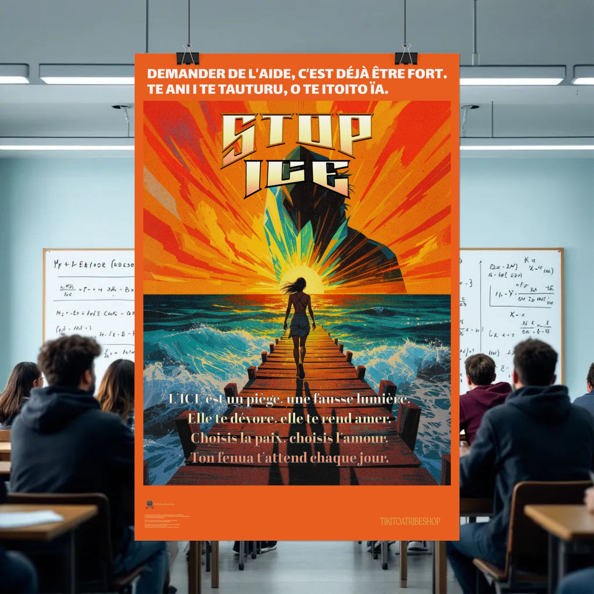 Posters Anti-ICE Polynésie – Affiches de Sensibilisation Contre la Drogue “Paruru i te ora – Brisons les chaînes de l’ICE”