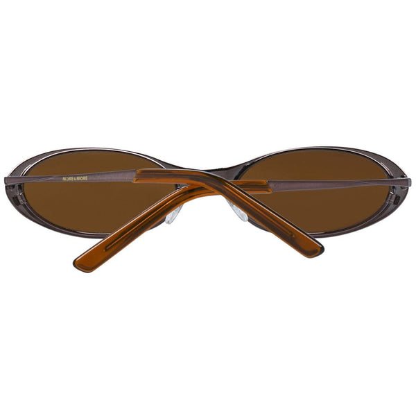 MORE & MORE L'Élégance de la Monture Ovale pour un Style Raffiné MM54056" en Métal Marron