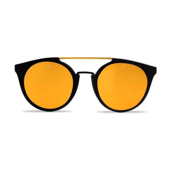 VUARNET Lunettes de Soleil Femme "Cable Car" en Acétate Noir Rétro-Chic