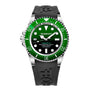 BOBROFF Automatic Diving Watch "Tabarca" Black Rubber Strap
