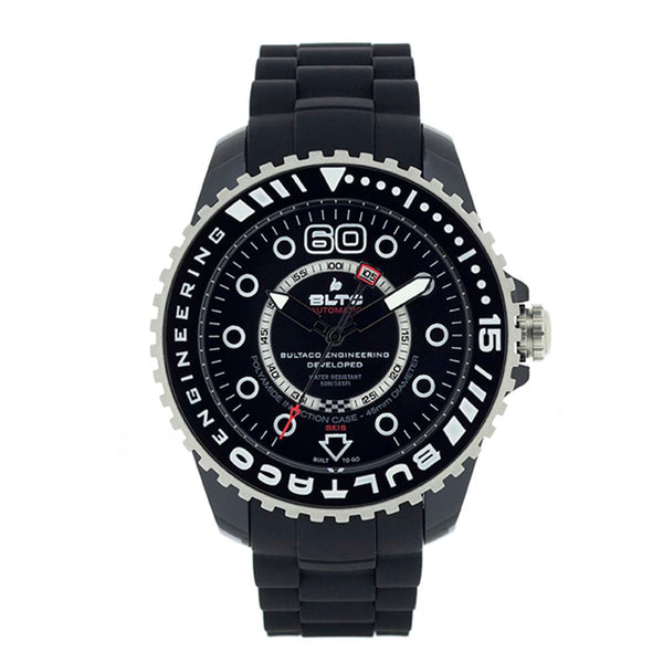 BULTACO Black Silicone Watch Esprit Chrono