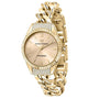 CHIARA FERRAGNI Chain Capsule Watch with Champagne Dial and Crystals - Precious Glow