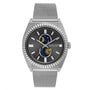JASON HYDE Lunatico Grey Steel Watch - Unique Moon/Sun Display