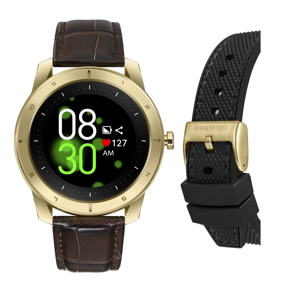 KENNETH COLE SMARTWATCH "Wellness" Gold &amp; Black - Touchscreen and Health Sensors