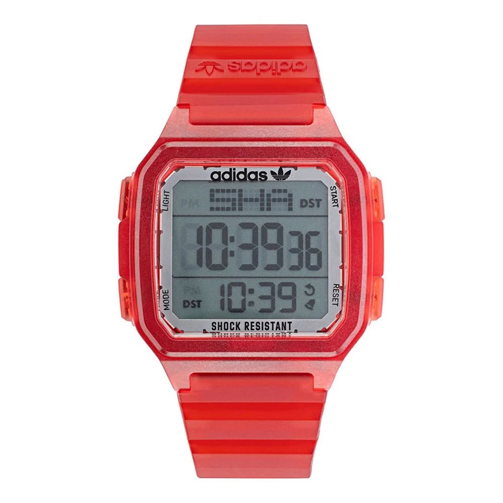 ADIDAS Montre Digitale Rouge Vif - Résistante aux Chocs et Amusante
