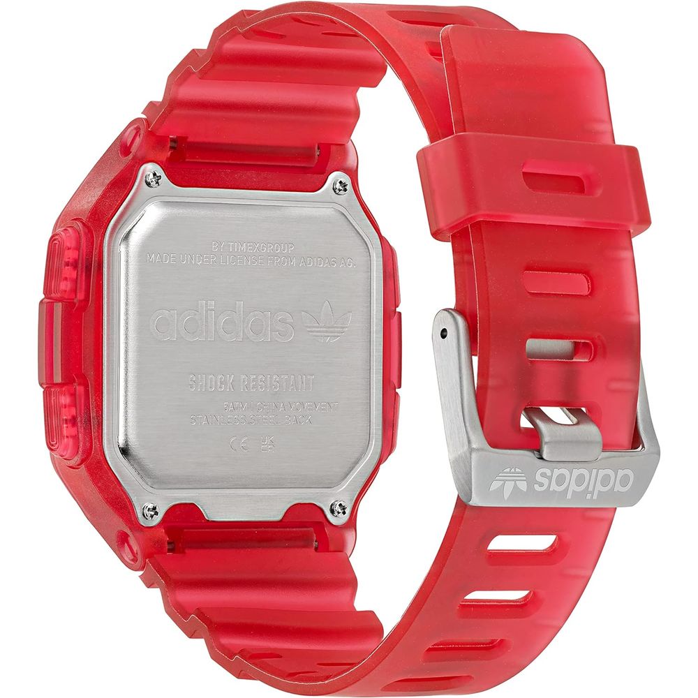 ADIDAS Montre Digitale Rouge Vif - Résistante aux Chocs et Amusante