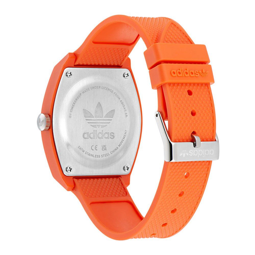 ADIDAS Orange Synthetic Watch Adidas Montre Femme & Enfant Orange "Street Project One" - Design Fun & Audacieux