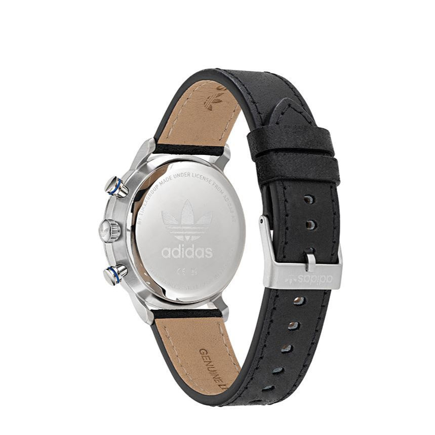 Adidas Black Leather Watch