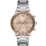 ARMANI Emporio Armani Rose Gold &amp; Silver Chrono Watch