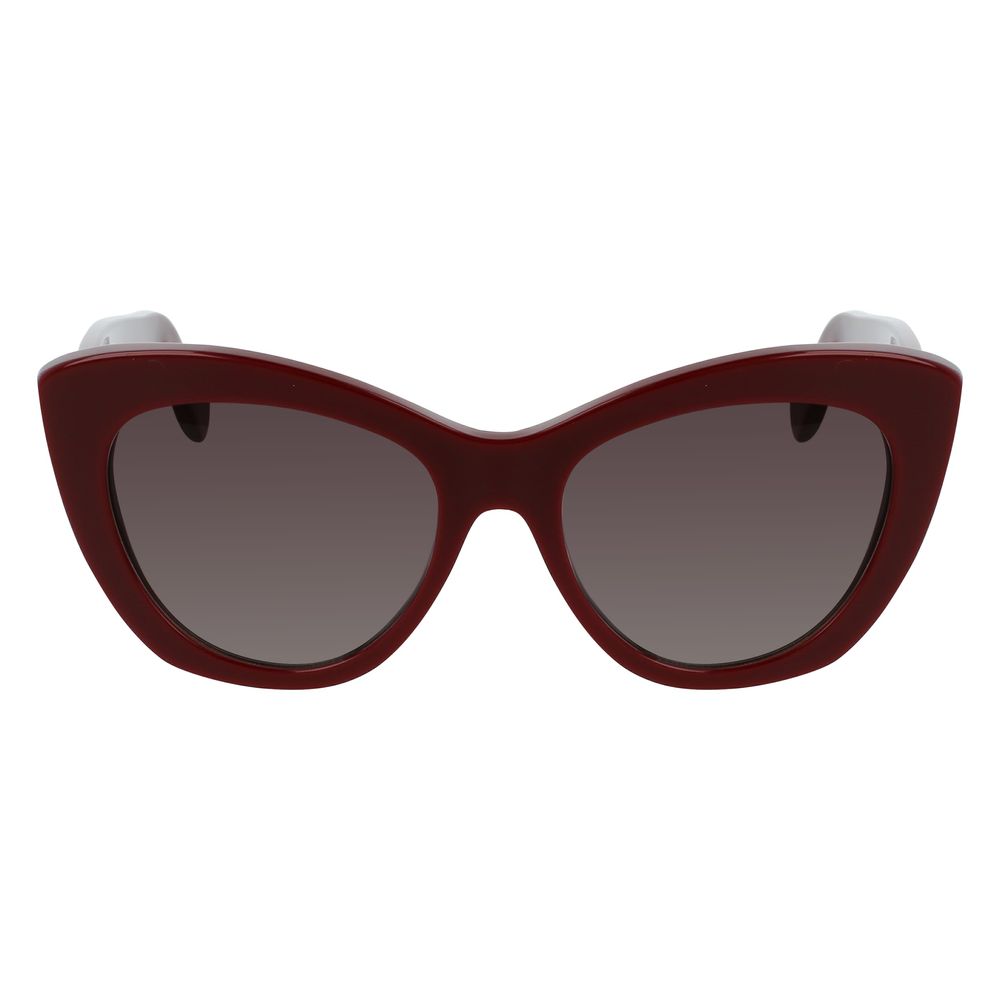 FERRAGAMO SALVATORE Lunettes de soleil Cat-Eye bordeaux pour femme