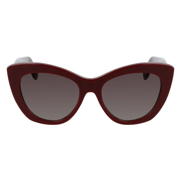 FERRAGAMO SALVATORE Lunettes de soleil Cat-Eye bordeaux pour femme