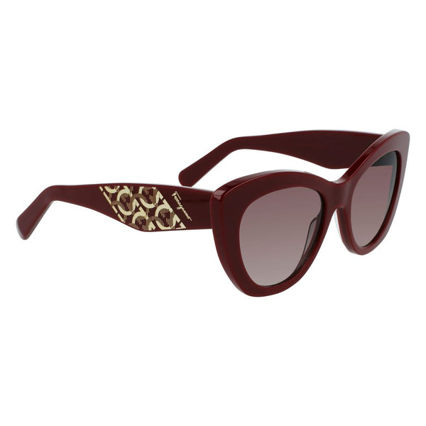 FERRAGAMO SALVATORE Burgundy Cat-Eye Sunglasses for Women