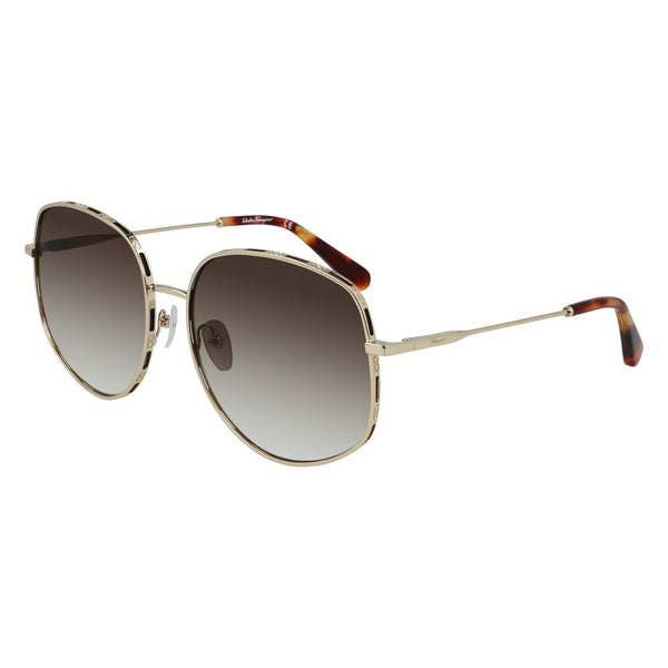 FERRAGAMO SALVATORE Women's Oversize Gold Frame