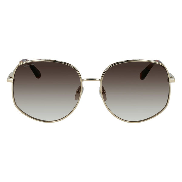 FERRAGAMO SALVATORE Women's Oversize Gold Frame