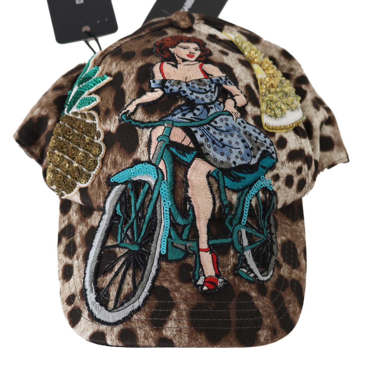 Dolce &amp; Gabbana Elegant Sequined Leopard Baseball Cap