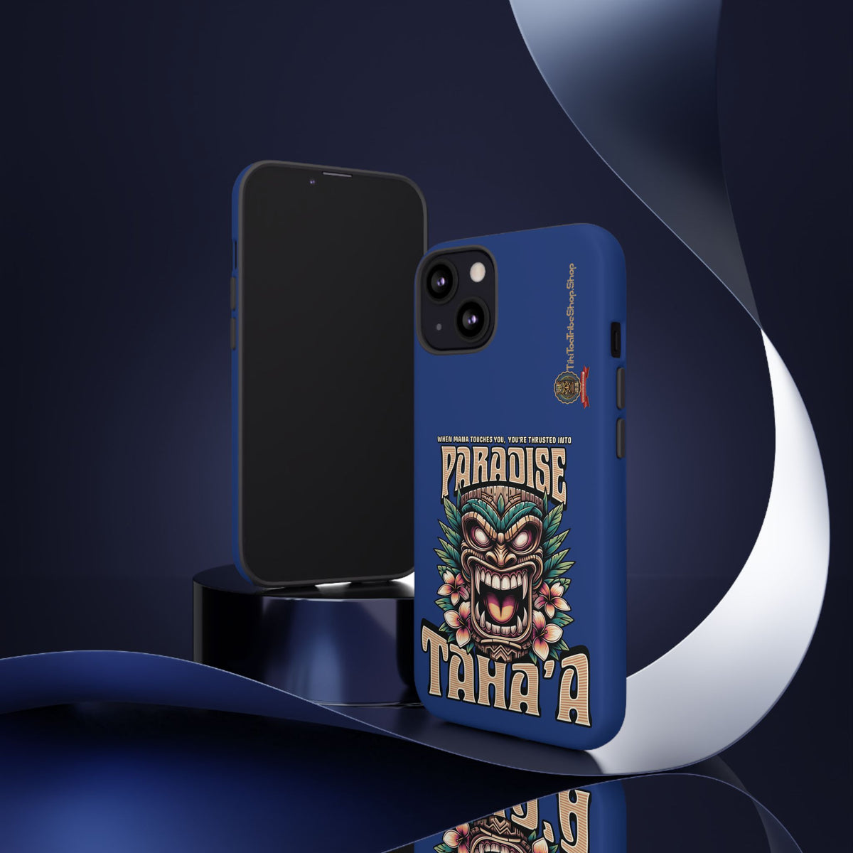 Tahaa – Coque Antichoc Premium « Tiki Féroce » | Design Tribal & Protection Maximale