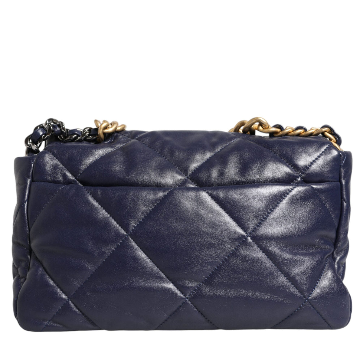 CHANEL Sac 19 en Cuir d'Agneau Matelassé Bleu - L'icône réinventée